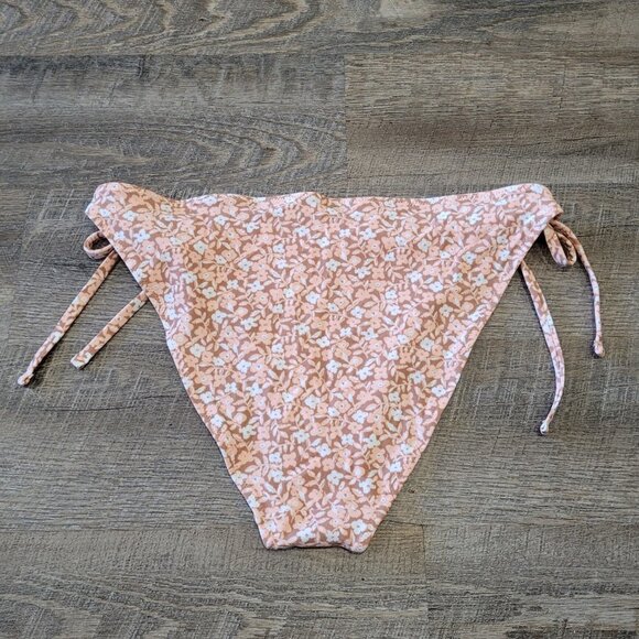 NWT AERIE | Side Tie Cheeky String Floral Bikini Swim Bottom | Sz. XXL - Picture 4 of 5